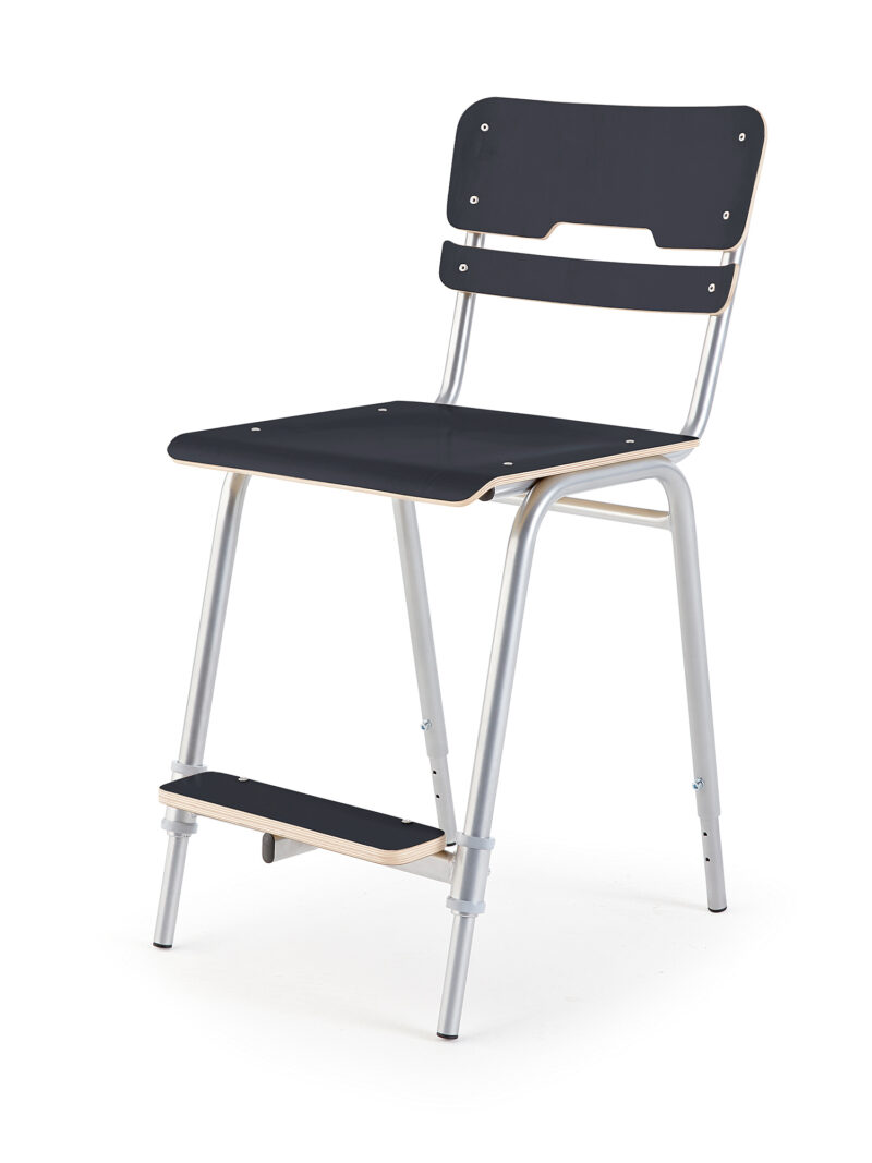 Krzesło Ego, czarny, wysokość: 460 - 600 mm