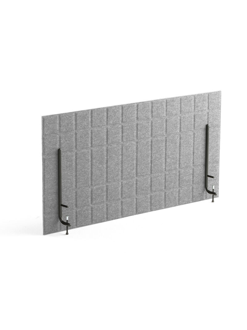 Ścianka biurkowa SPLIT, 1200x600 mm, jasnoszary