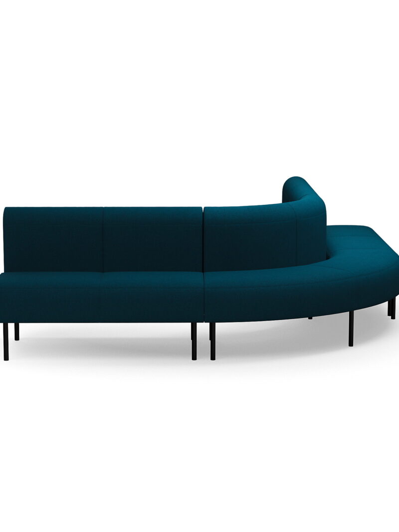 Sofa VARIETY, narożna na zewnątrz 90°, tkanina Blues CSII, petrol