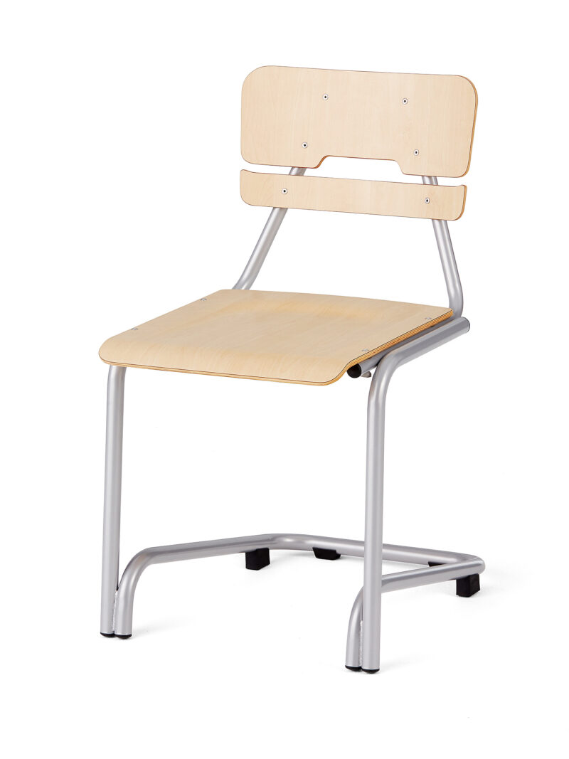 Krzesło szkolne DOCTRINA, 450 mm, brzoza