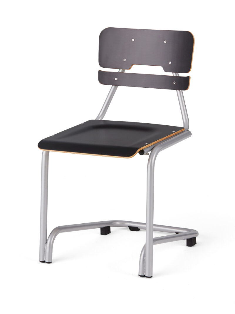 Krzesło szkolne DOCTRINA, 450 mm, czarny