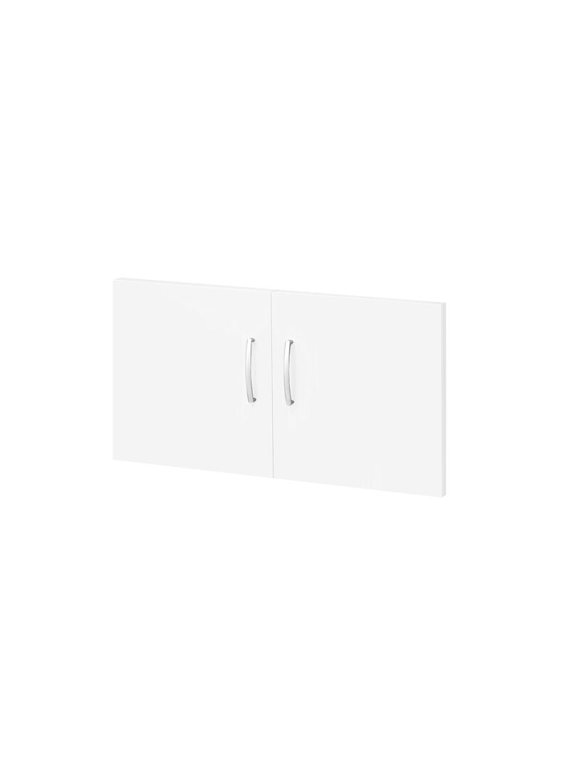 Drzwi do regału FLEXUS, ukrywają 1 półkę, 410 mm, biały