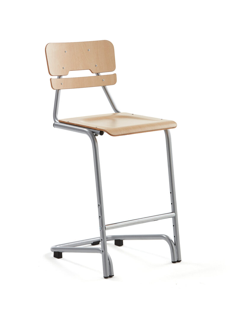 Krzesło szkolne DOCTRINA, 650 mm, brzoza
