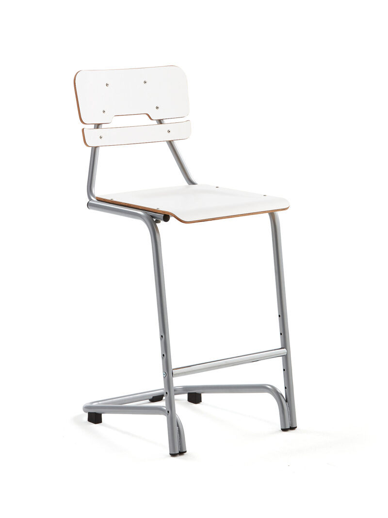 Krzesło szkolne DOCTRINA, 650 mm, biały