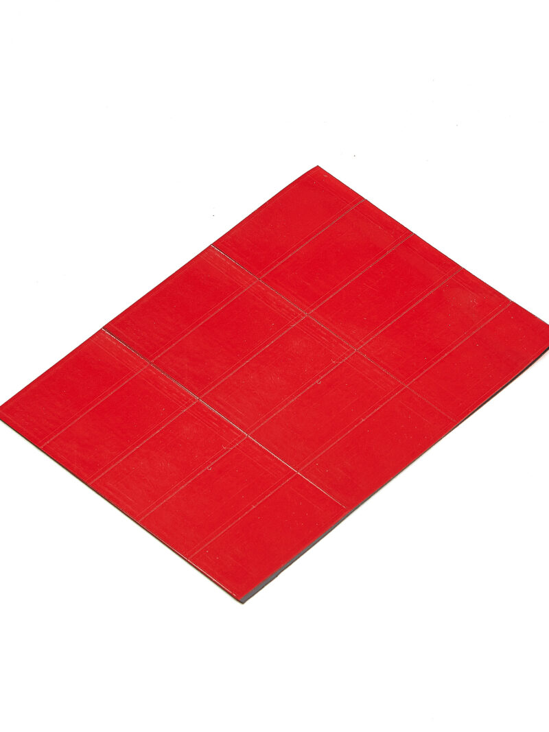 Paski magnetyczne, 22x50 mm, czerwony