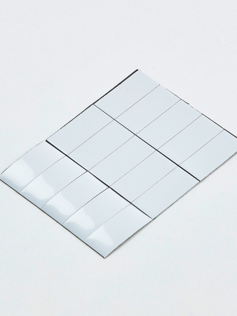 Paski magnetyczne, 22x50 mm, biały