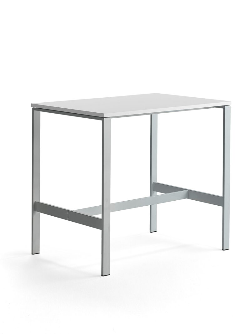 Stół VARIOUS, 1200x800x1050 mm, srebrny, biały