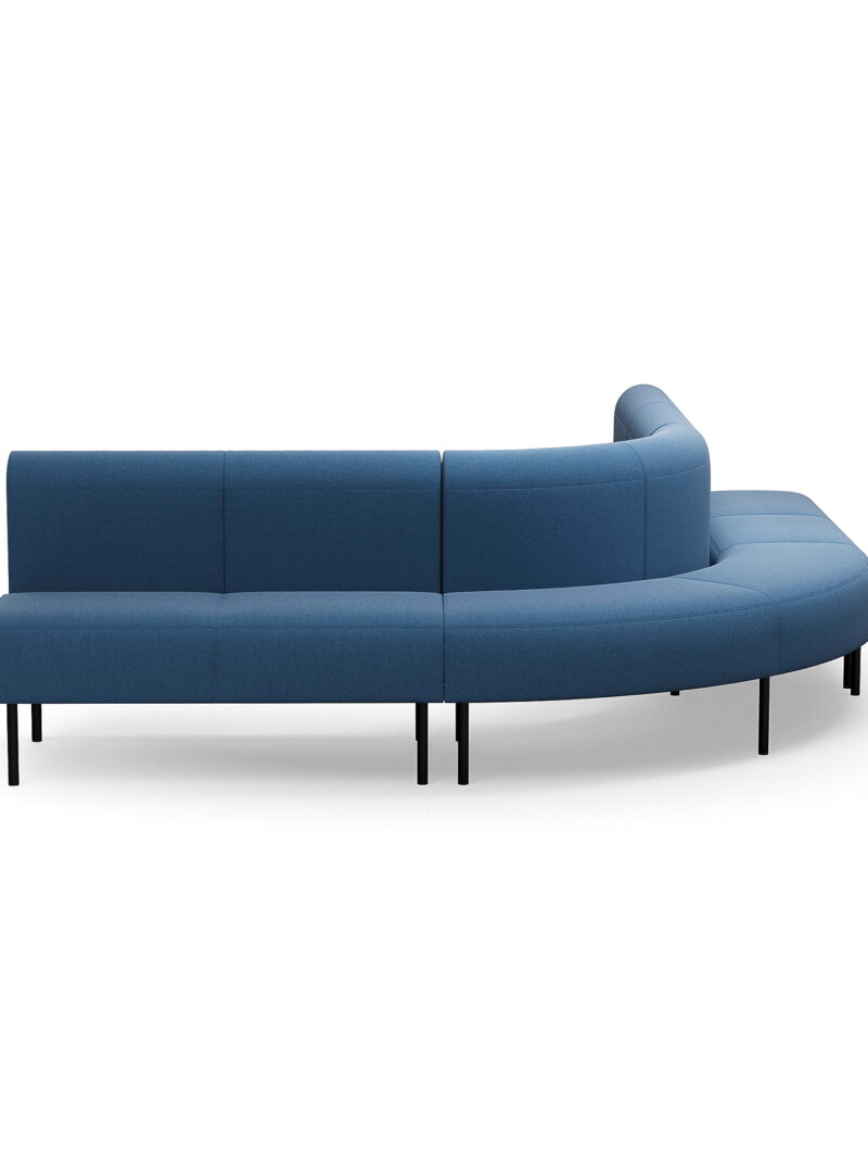 Sofa VARIETY, narożna na zewnątrz 90°, tkanina Pod CS, niebieski