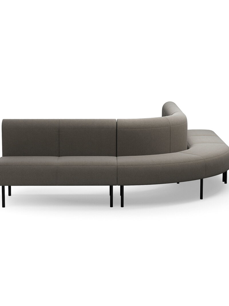 Sofa VARIETY, narożna na zewnątrz 90°, tkanina Pod CS, taupe