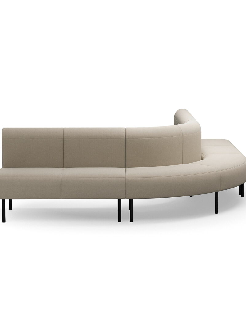 Sofa VARIETY, narożna na zewnątrz 90°, tkanina Pod CS, piaskowy