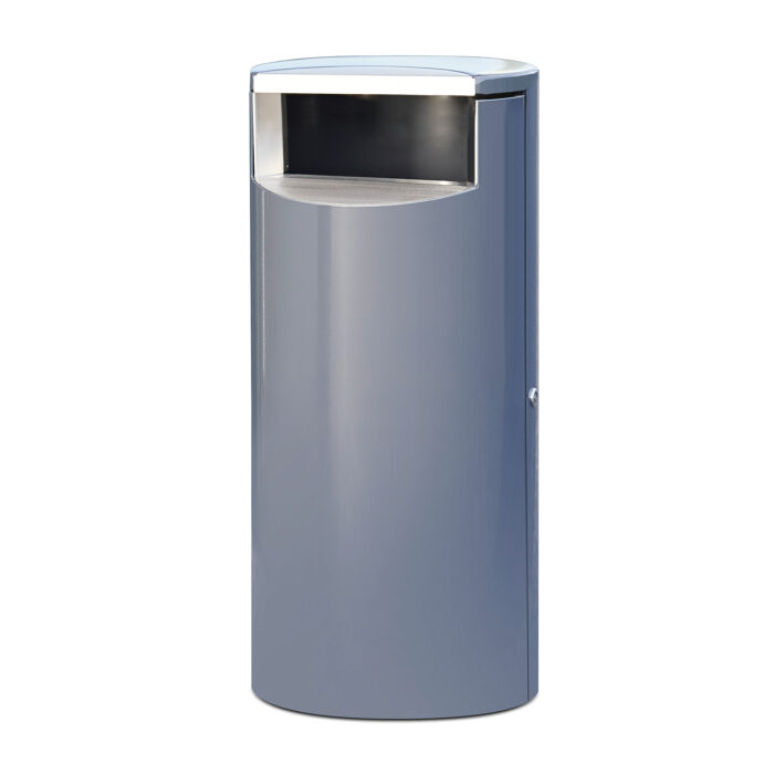 Pojemnik na odpady LENNOX, Ø 400x860 mm, 100 L, szary