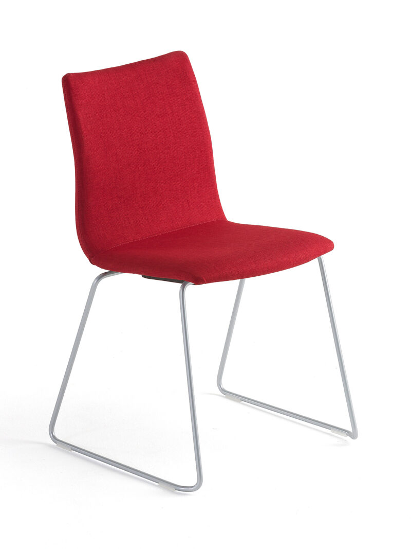 Krzesło konferencyjne OTTAWA, czerwony, szary