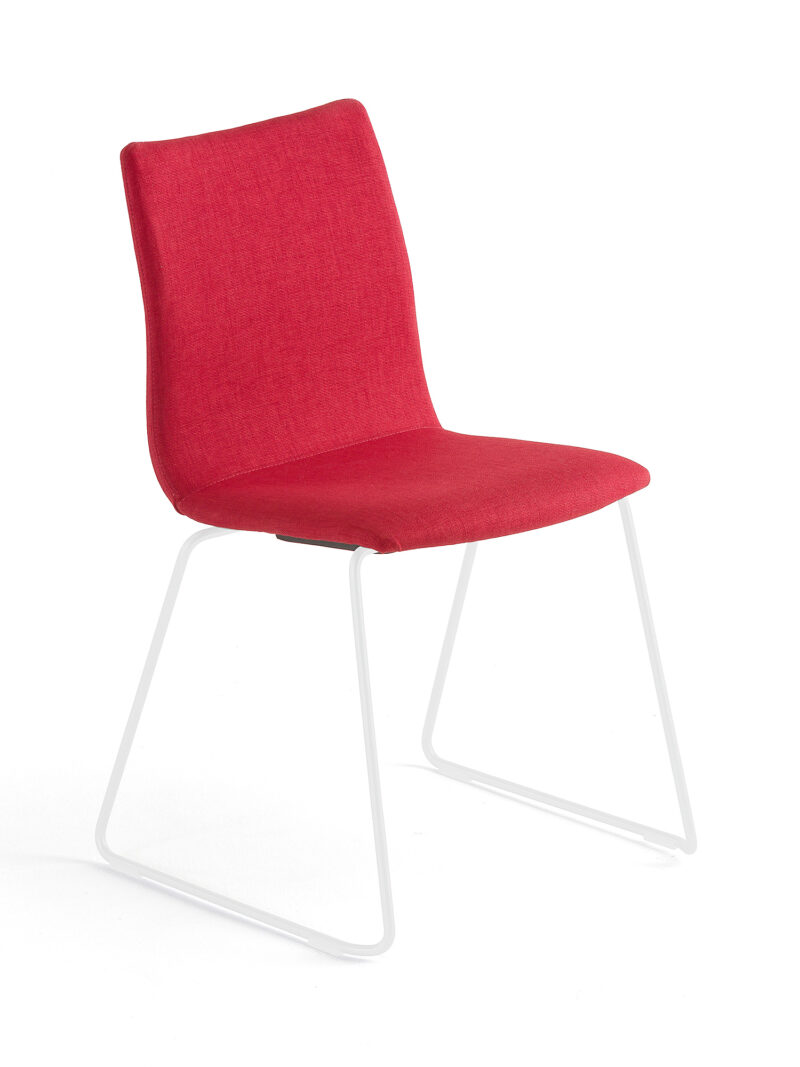 Krzesło konferencyjne OTTAWA, czerwony, biały