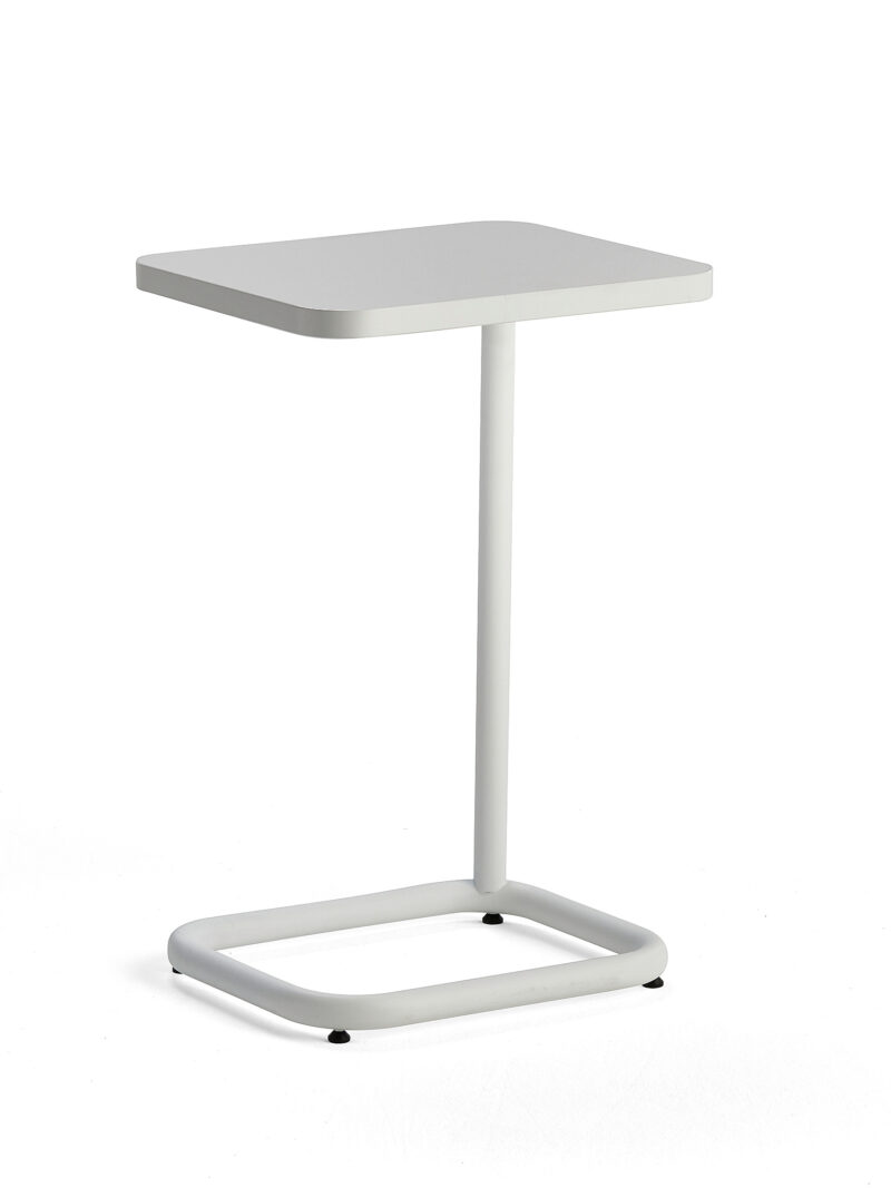 Stół na laptop STANDBY, 425x350x647 mm, biały, biały