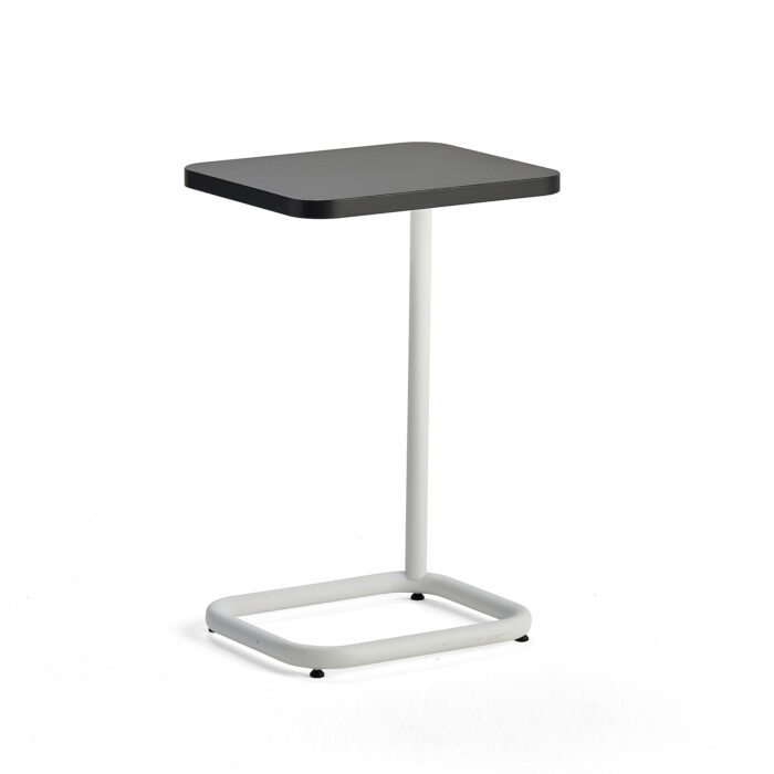 Stół na laptop STANDBY, 425x350x647 mm, biały, czarny