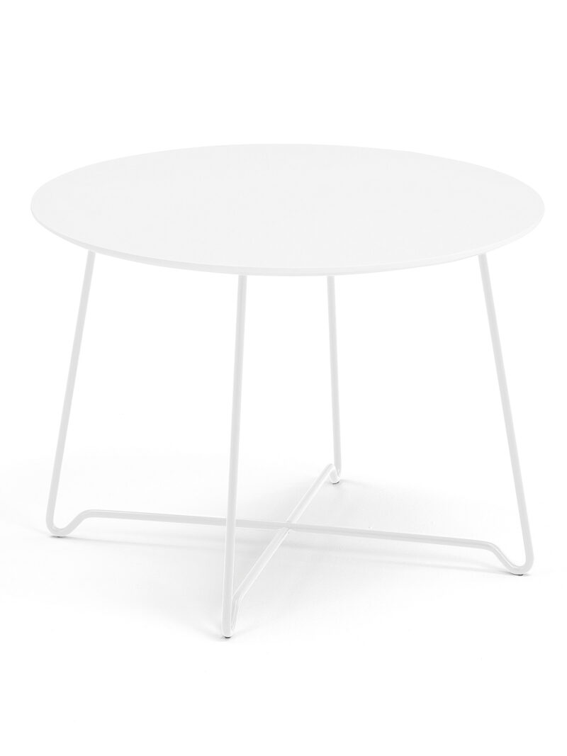 Stół kawowy IRIS, wys. 510 mm, biały, biały