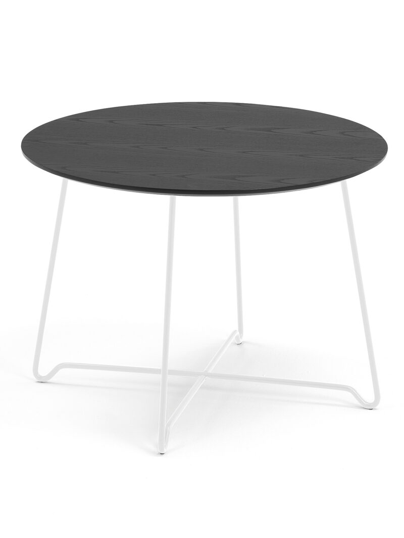 Stół kawowy IRIS, wys. 510 mm, biały, czarny