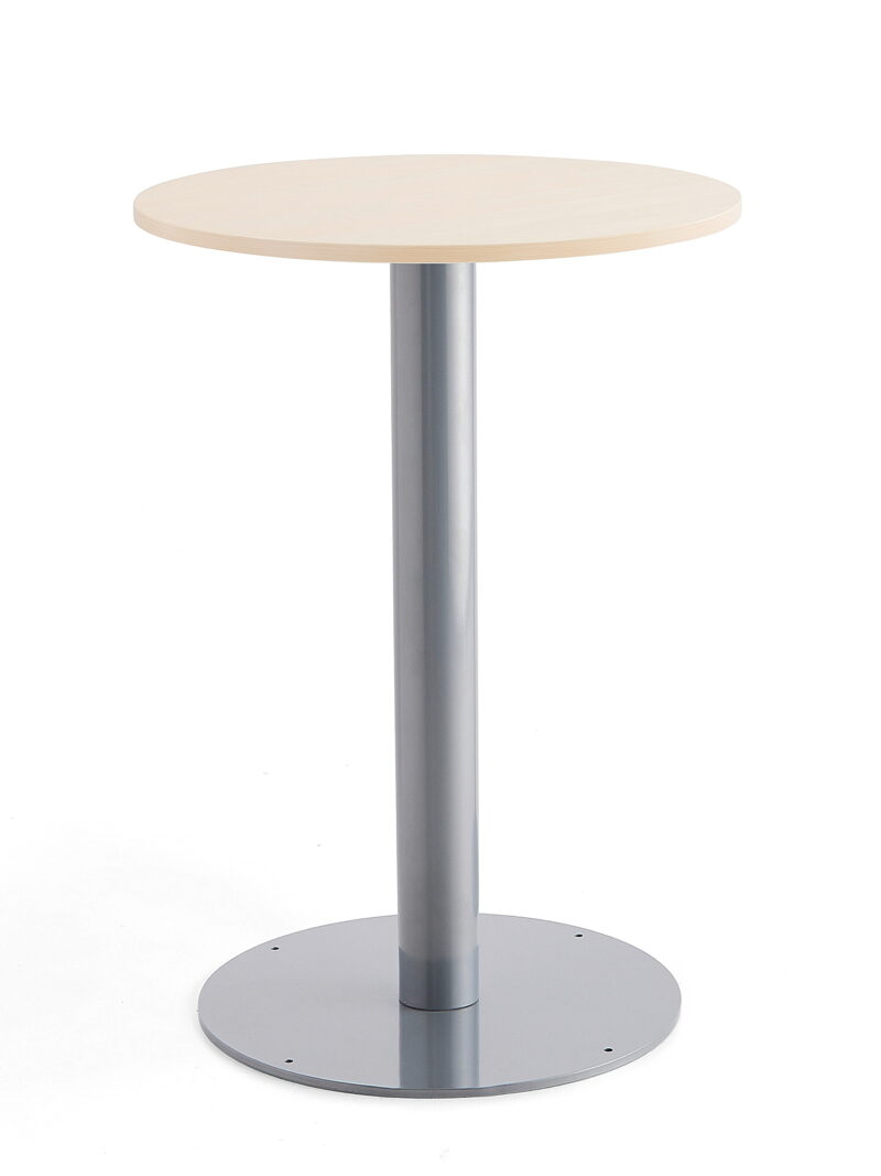Stół barowy ALVA, okrągły, Ø700x1000 mm, brzoza