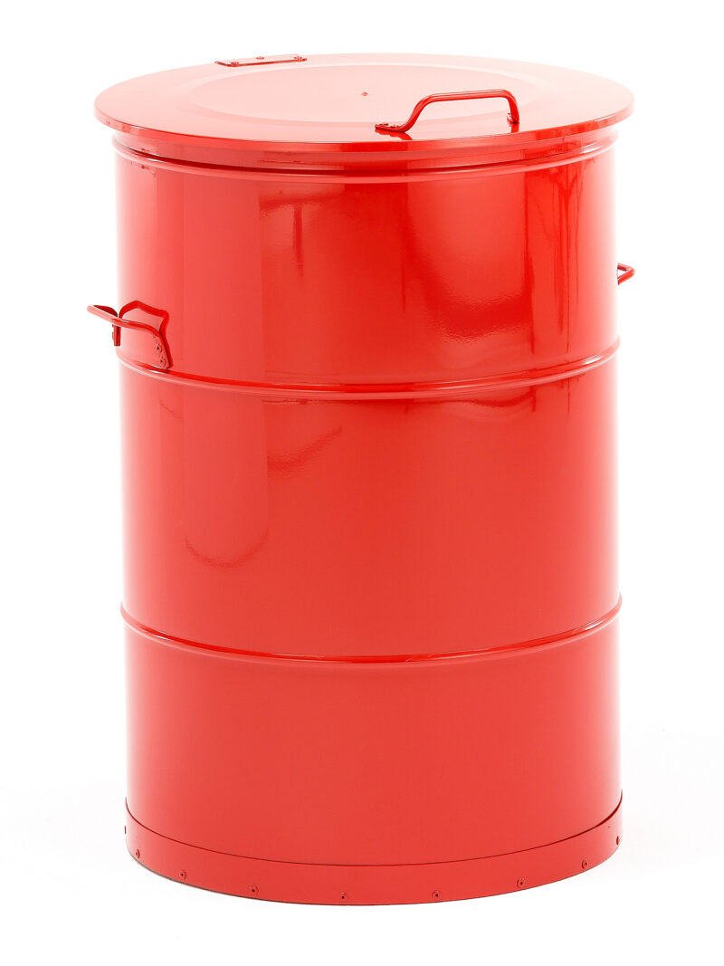 Kosz na śmieci LISTON, Ø 550x780 mm, 160 L, czerwony