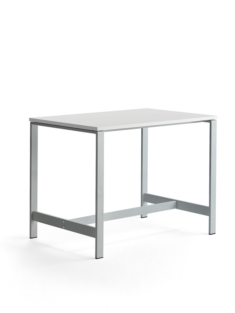 Stół VARIOUS, 1200x800x900 mm, srebrny, biały