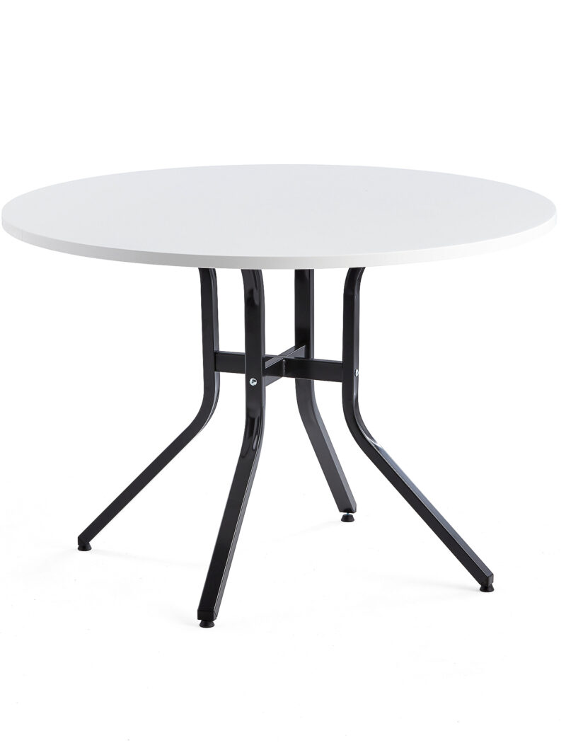 Stół VARIOUS, Ø1100x740 mm, czarny, biały
