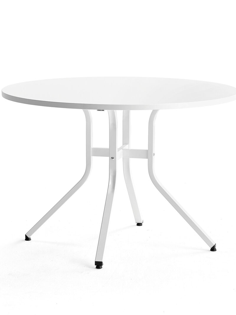 Stół VARIOUS, Ø1100x740 mm, biały, biały