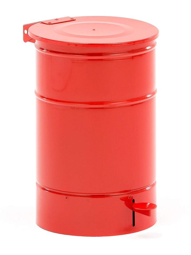 Kosz na śmieci LISTON, Ø 320x480 mm, 30 L, czerwony