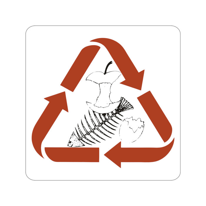 Naklejki na pojemniki - Odpady organiczne