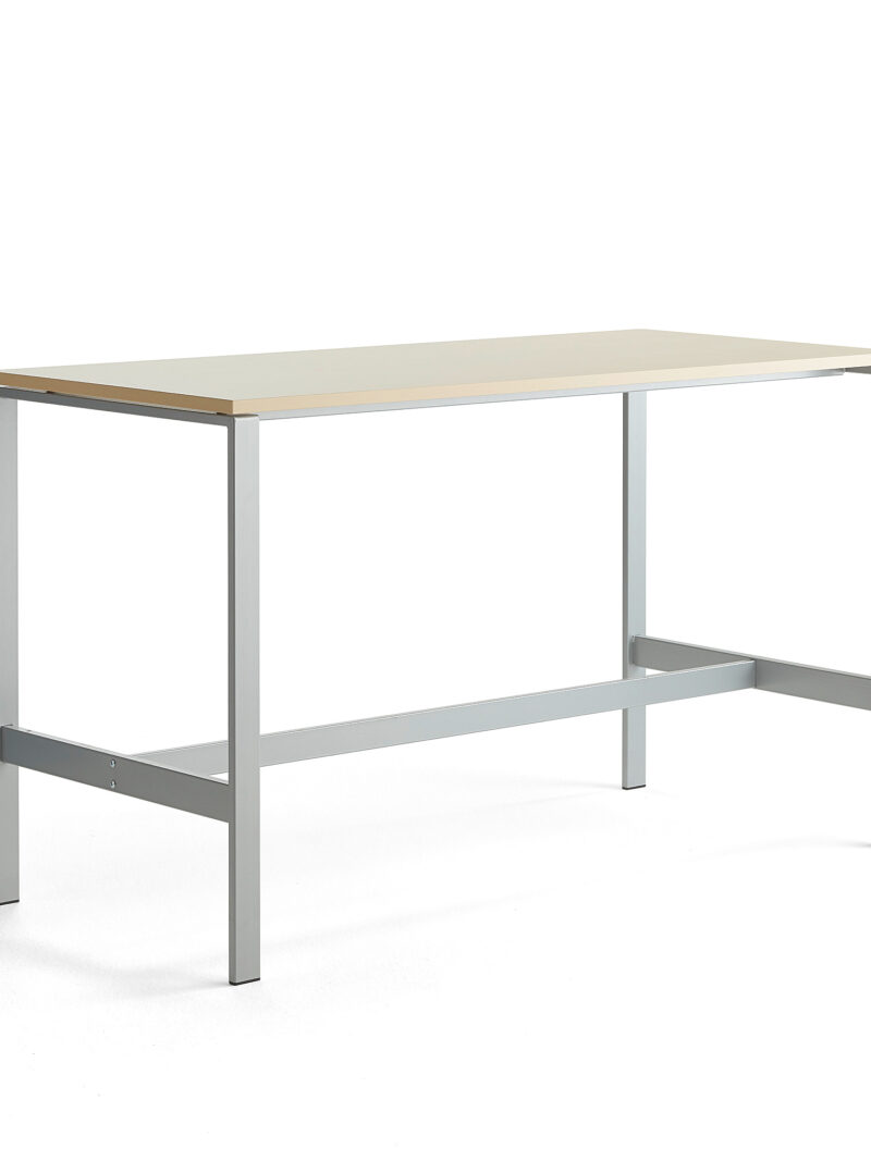 Stół VARIOUS, 1800x800x1050 mm, srebrny, brzoza