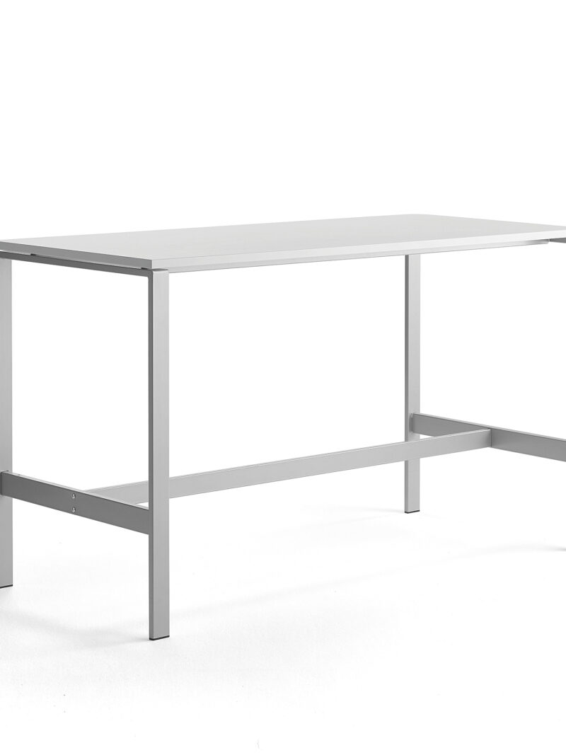 Stół VARIOUS, 1800x800x1050 mm, srebrny, biały