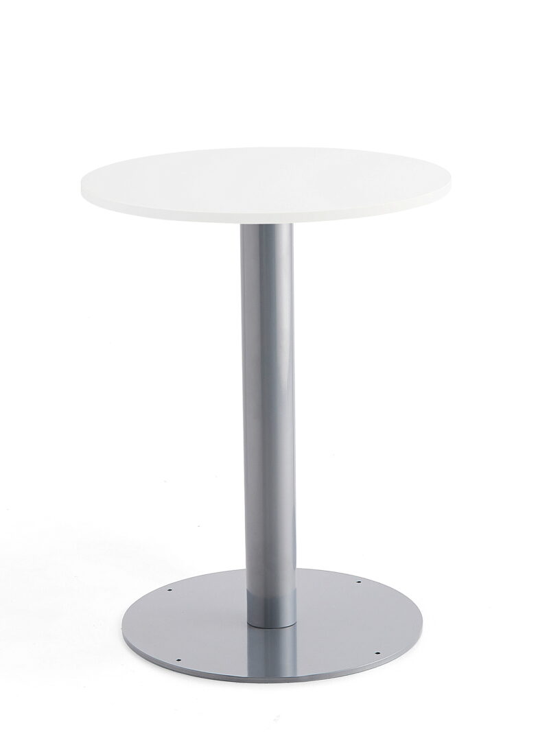 Stół ALVA na filarze, Ø700x900 mm, biały