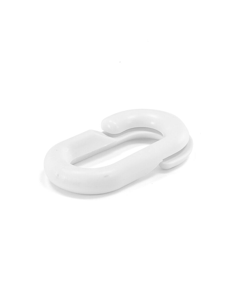 Łącznik do łańcucha plastikowego, 8,0 mm, biały