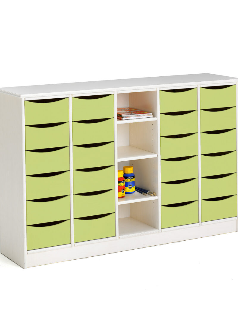 Komoda Björkavi, 24 szuflady, zielony
