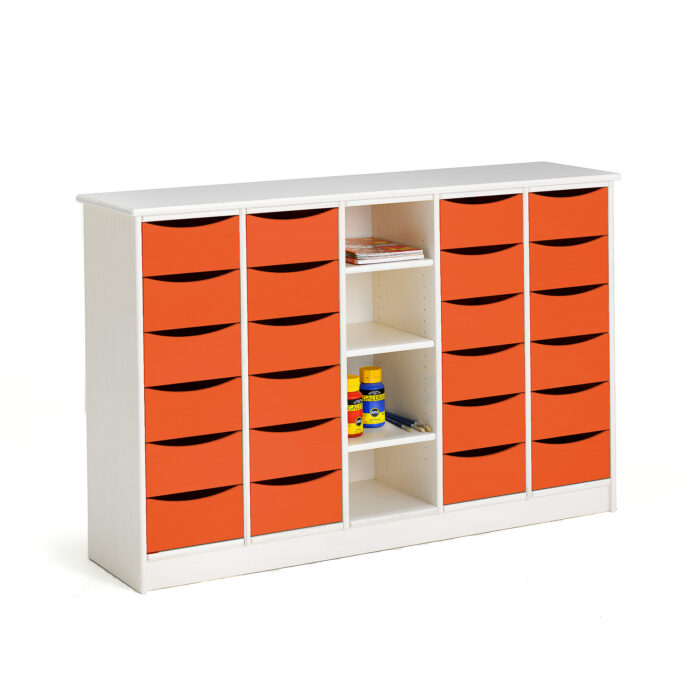 Komoda Björkavi, 24 szuflady, pomarańczowy