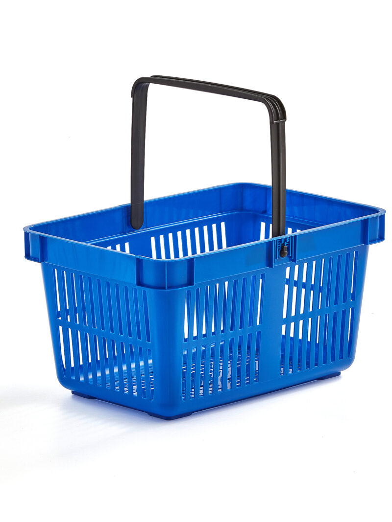 Koszyk na zakupy, 480x330x250 mm, 27 L, niebieski
