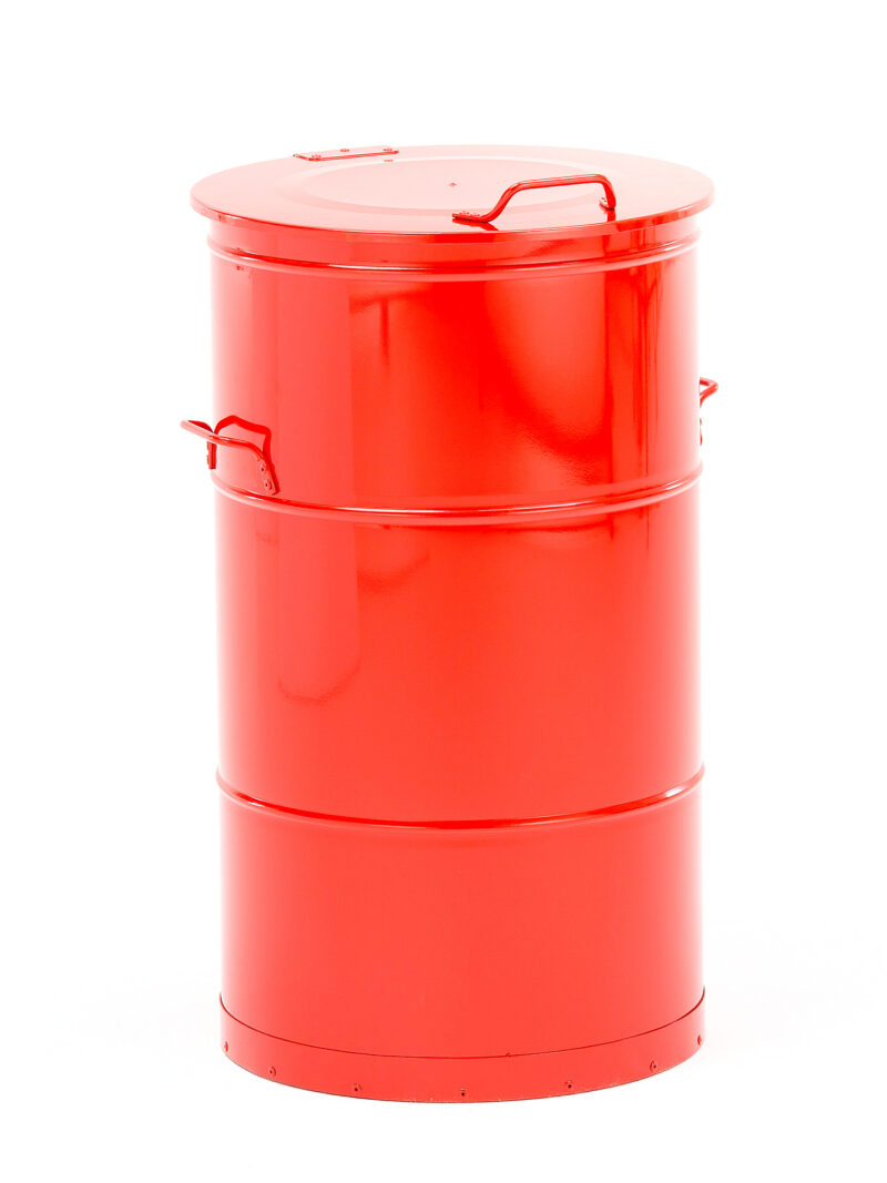 Kosz na śmieci LISTON, Ø 475x780 mm, 115 L, czerwony