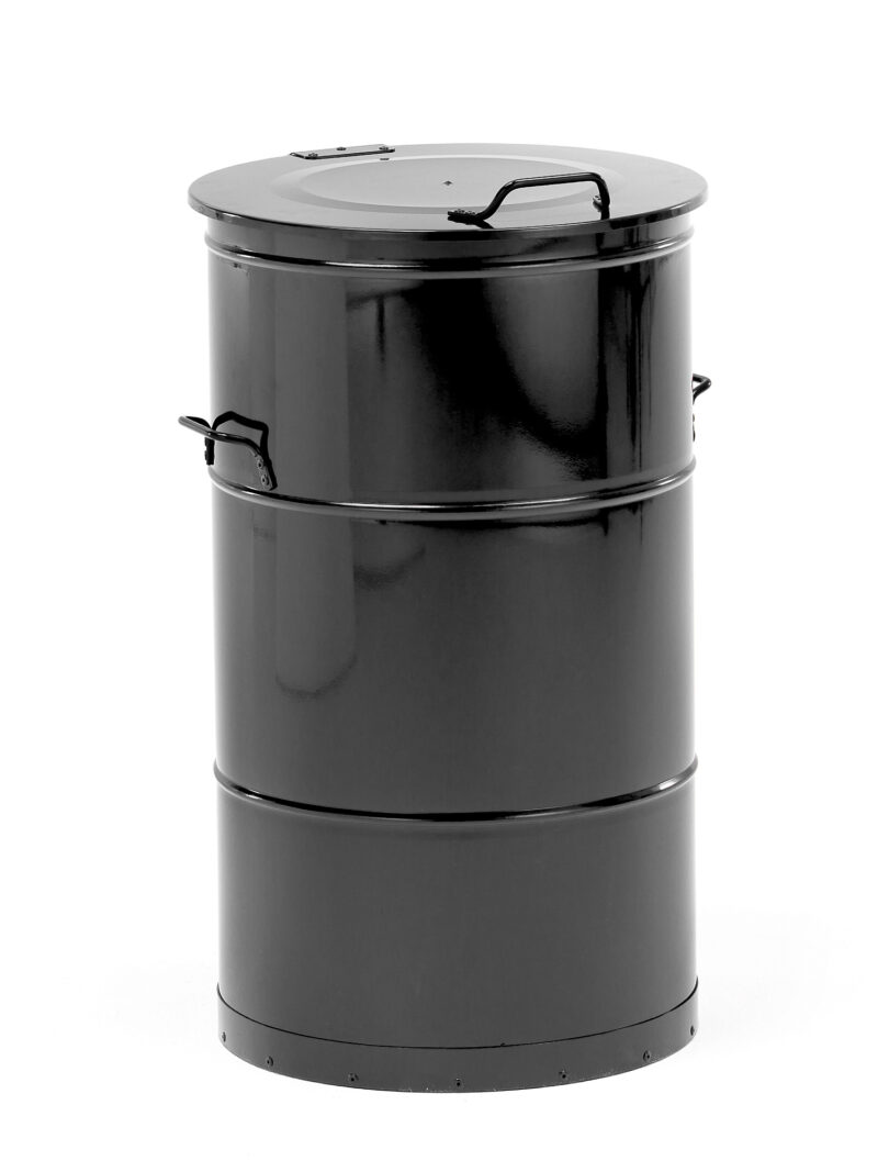 Kosz na śmieci LISTON, Ø 475x780 mm, 115 L, czarny