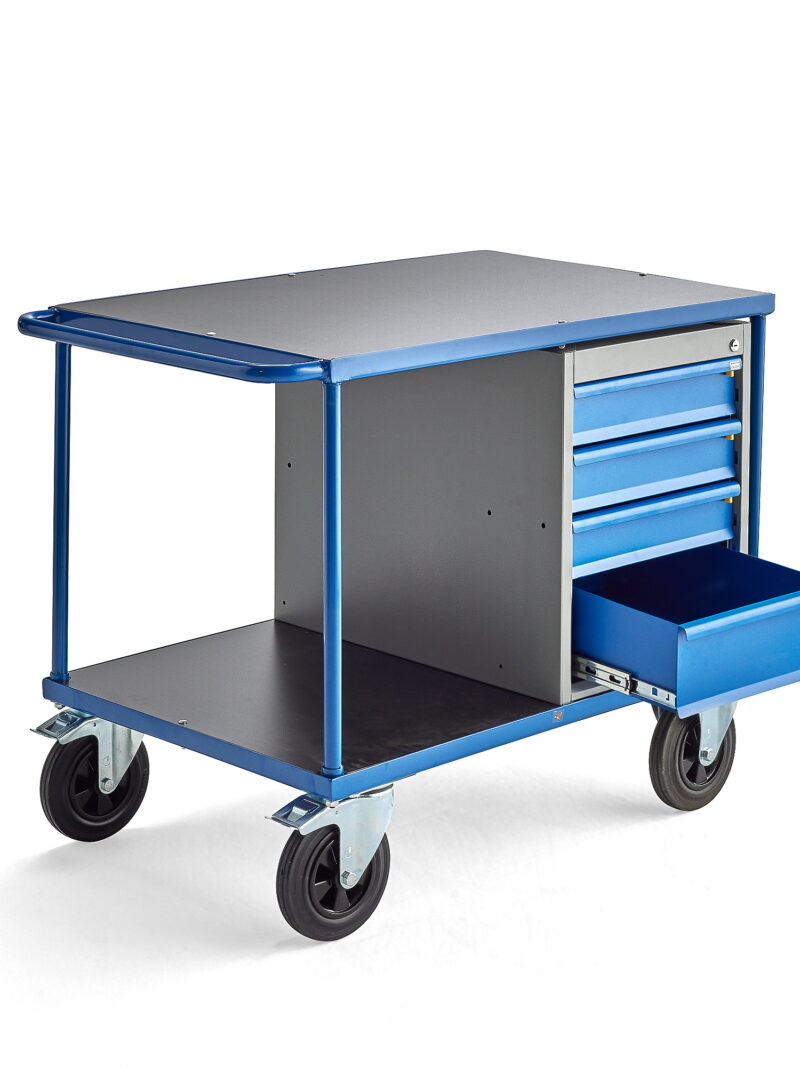 Wózek warsztatowy MOBILE, 1 szuflada, 875x1000x700 mm