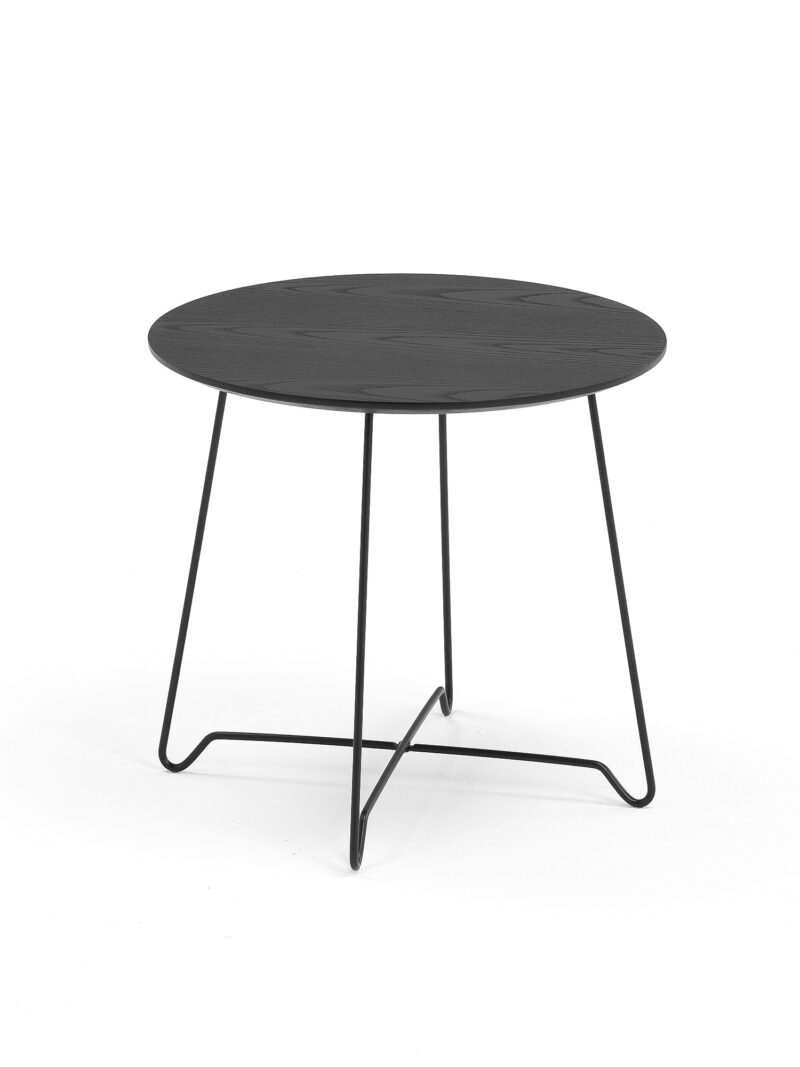 Stół kawowy IRIS, wys. 460 mm, czarny, czarny
