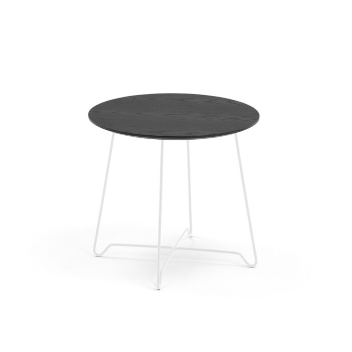 Stół kawowy IRIS, wys. 460 mm, biały, czarny