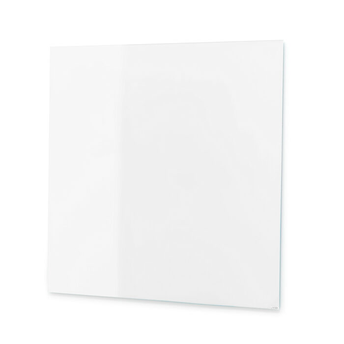 Szklana tablica suchościeralna STELLA, 1000x1000 mm, biały