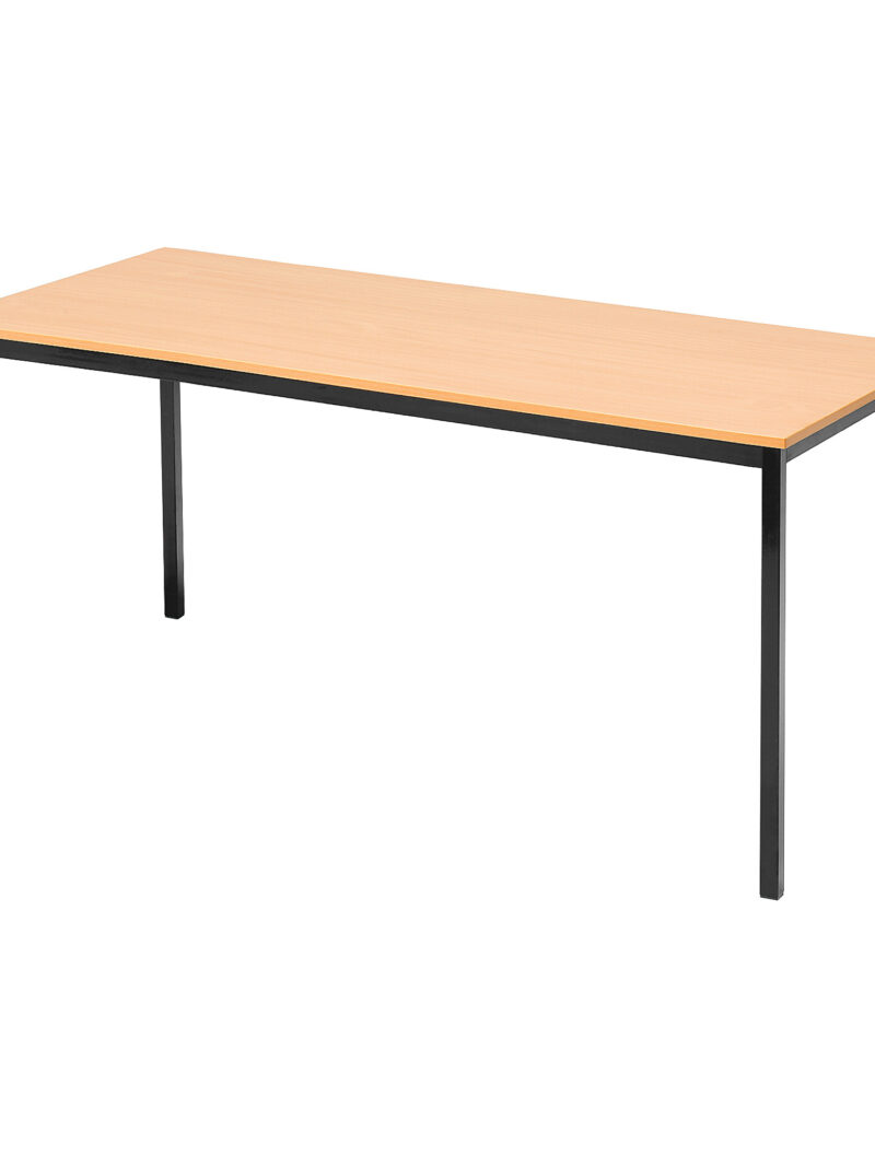 Stół do jadalni JAMIE, 1800x800 mm, laminat, buk, czarny