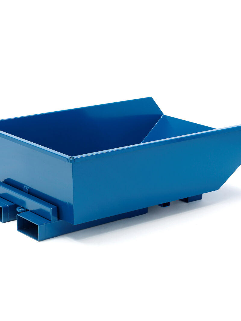 Kontener wywrotka HEAP, model niski, 550 L, niebieski