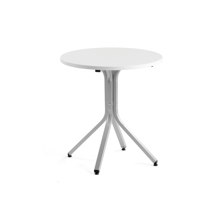Stół VARIOUS, Ø700x740 mm, srebrny, biały