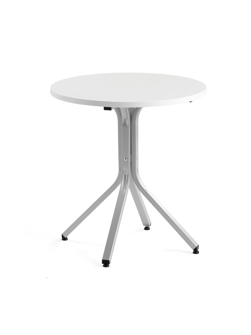 Stół VARIOUS, Ø700x740 mm, srebrny, biały
