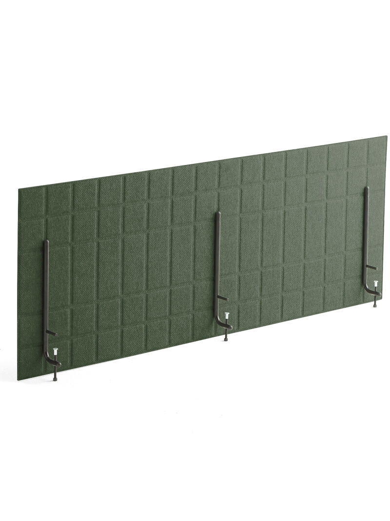 Ścianka biurkowa SPLIT, 1600x600 mm, zielony