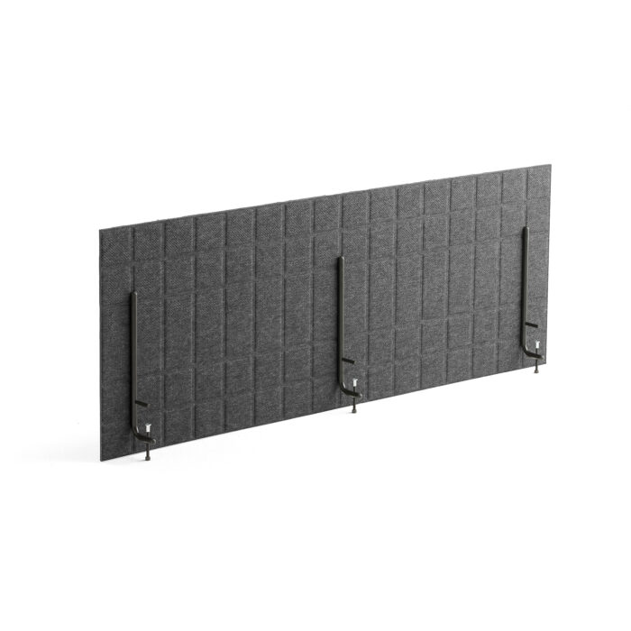 Ścianka biurkowa SPLIT, 1600x600 mm, ciemnoszary