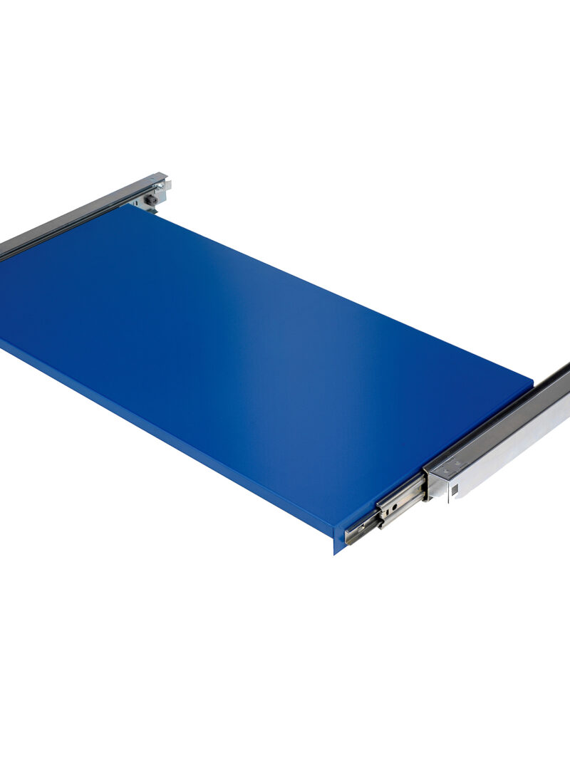 Wysuwana półka do szafy SUPPLY, 875x455 mm, niebieski