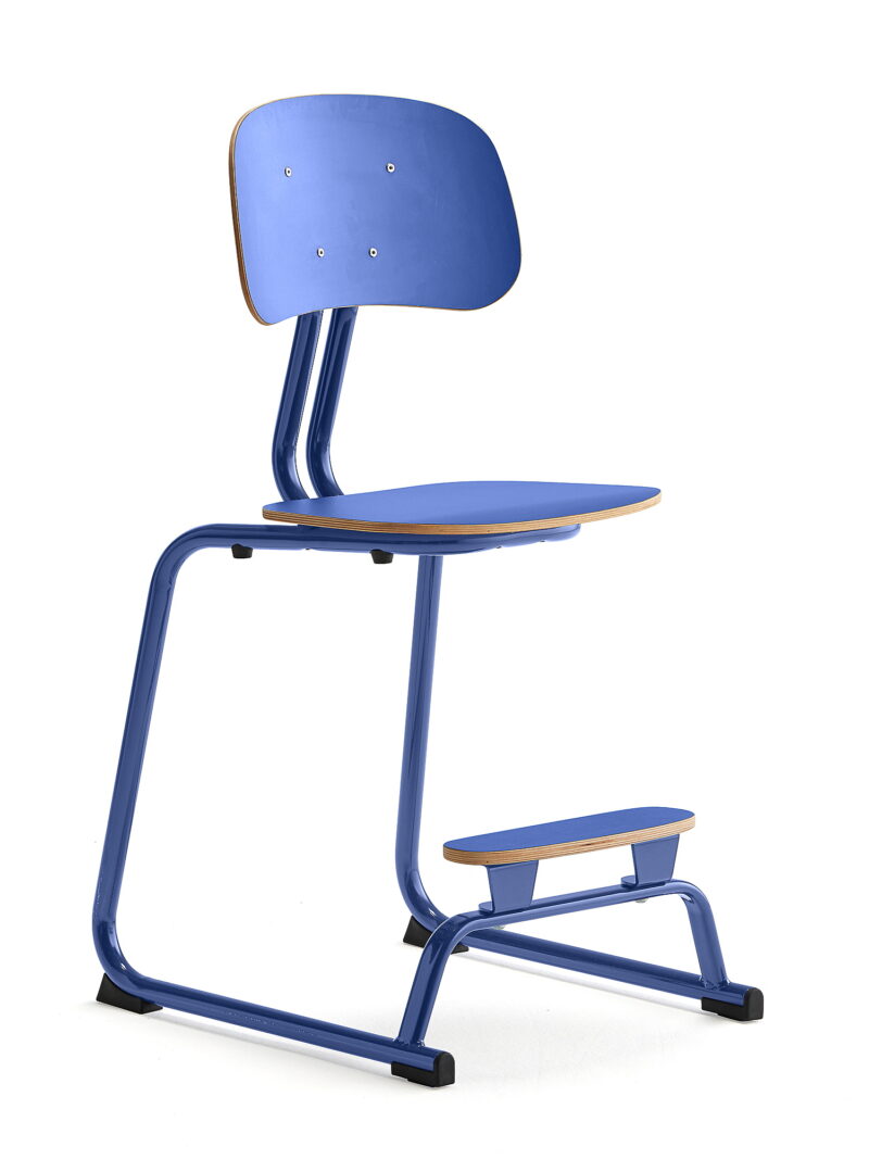 Krzesło szkolne YNGVE, na płozach, kobaltowy, granatowy, 520 mm