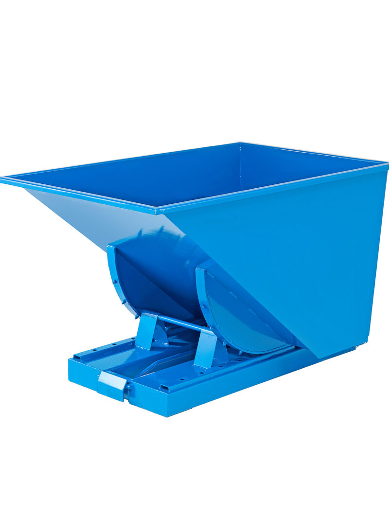 Kontener wywrotka AZURE, samowyładowczy, 1235x840x750 mm, 300 L, niebieski